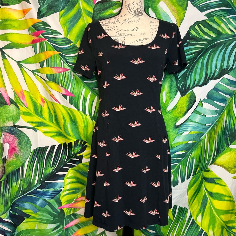 Vans M/L Black Pink  Spring Summer Skater Casual TShirt School College Dress